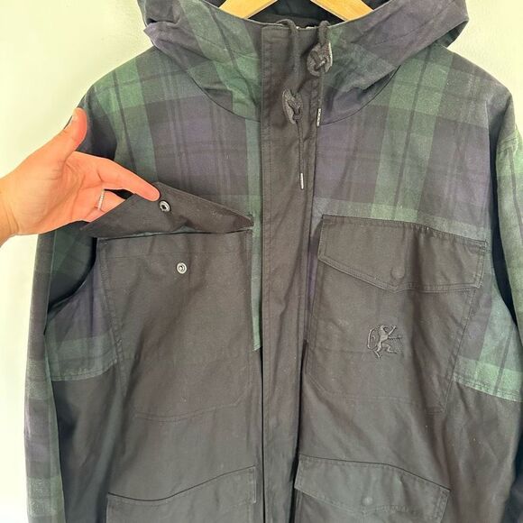 Nike Men’s 330 British Millerain Destroyer Windrunner Tartan Plaid Wax Coated Zi - Picture 6 of 14